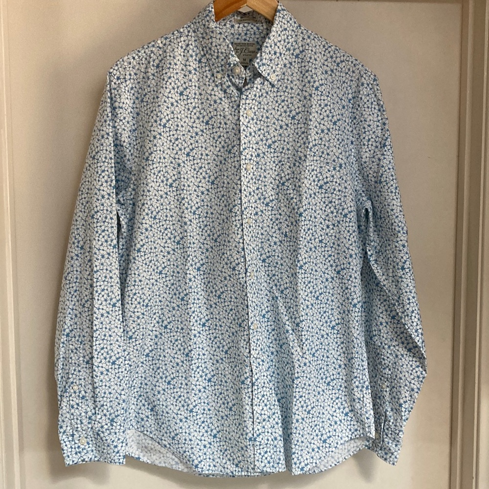 J. Crew classic stretch floral button down